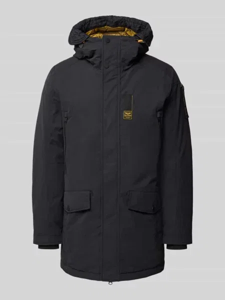 Parka z detalem z logo Pme Legend czarna