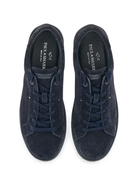 Szarvasbőr sneaker Paul & Shark kék