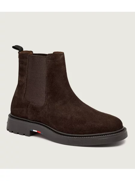 Tommy Hilfiger Bokacsizma Corporate Casual Suede Chelsea barna