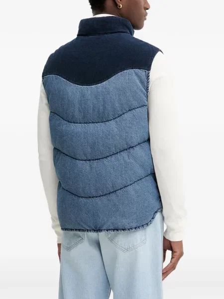 Kurtka jeansowa Levi's w kratkę ocieplana niebieska