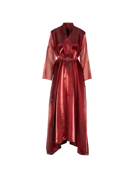 Gulerat rochie maxi Tessitura Body Couture roșu
