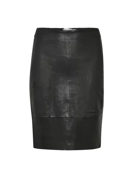 Spódnica skórzana Inwear czarna