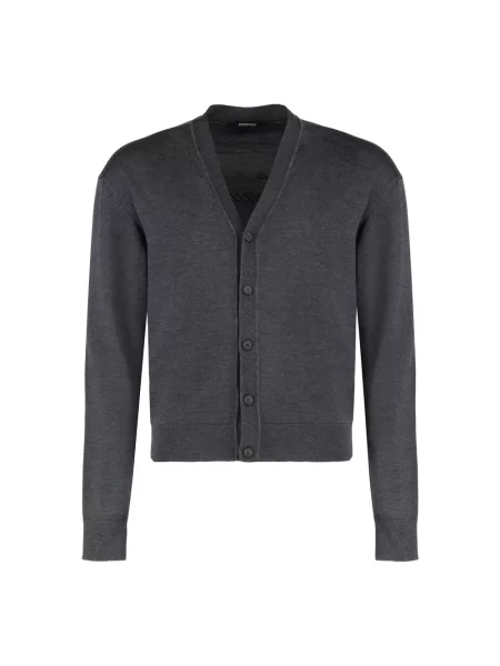Kardigan Jacquemus wełniany szary