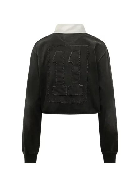 Tricou polo Woc cu aplicații negru