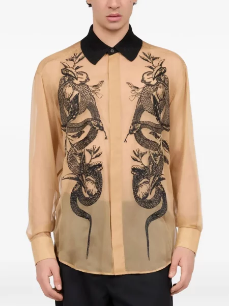 Košile Roberto Cavalli s hadím vzorem