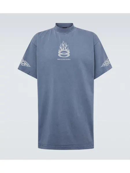 Jersey majica Balenciaga modra