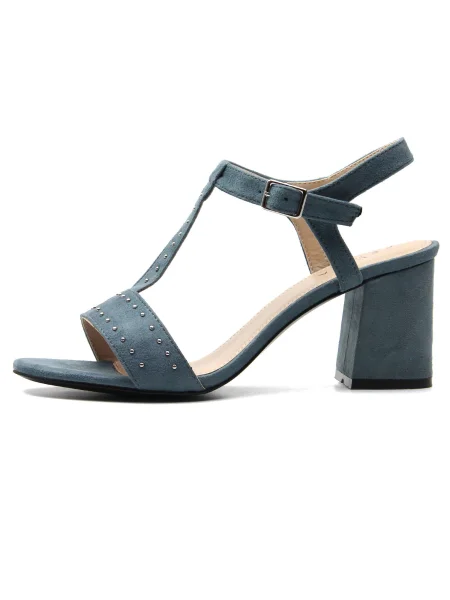 Celena Sandale Carita albastru / argintiu gri