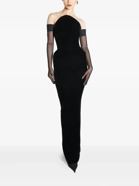 Rochie maxi Mugler negru