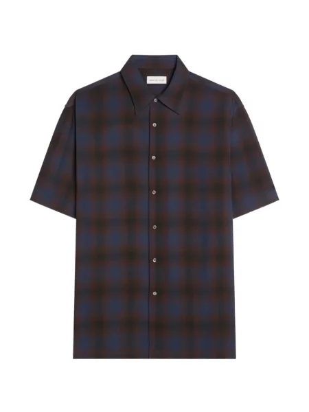 Scurt cămașă Dries Van Noten albastru