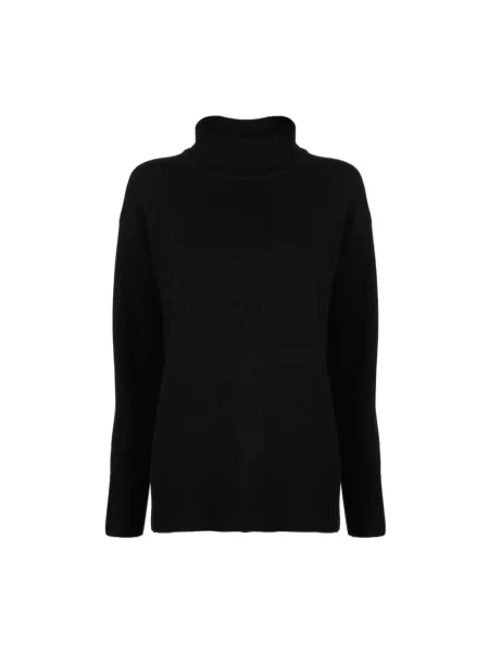 Sweter z golfem Joseph wełniany czarny