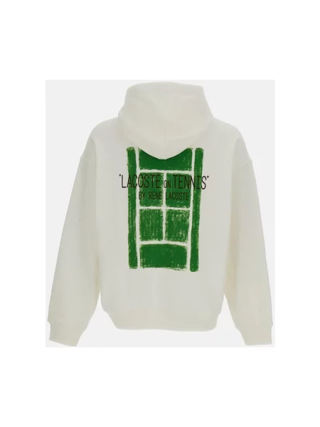 Lacoste Bluza z kapturem biała
