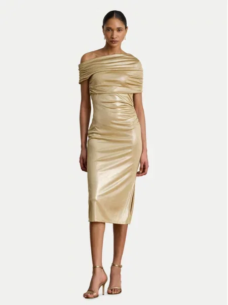 LAUREN RALPH LAUREN Rochie cocktail Auriu