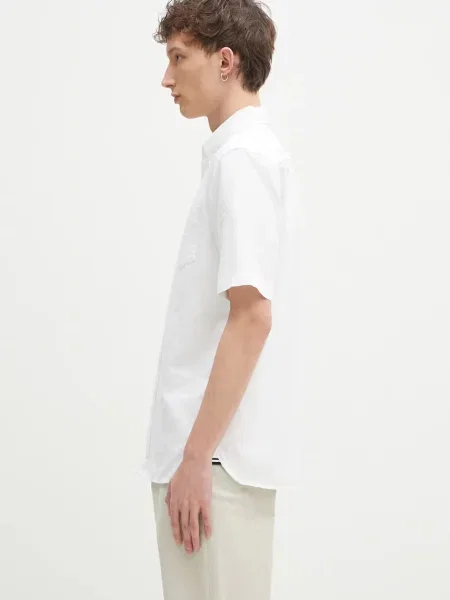 Πουκάμισα FRED PERRY Oxford Shirt White M μπεζ