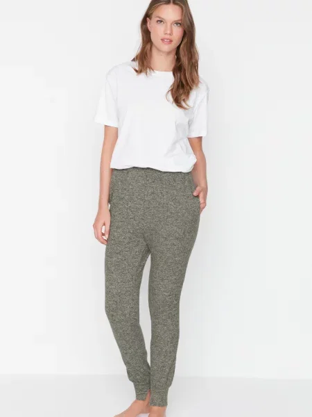 Dzianinowa piżama Trendyol biała