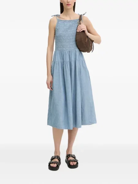 Top Levi's® fără mâneci zdrențuiți skinny fit albastru