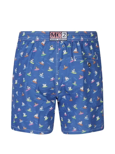 Slip de baie Mc2 Saint Barth cu imagine albastru