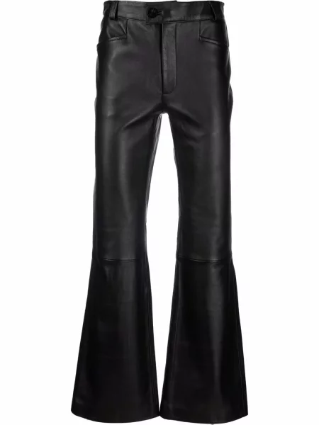 Pantaloni Ernest W. Baker din piele negru