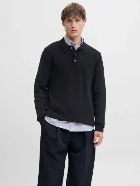 Jack & Jones Premium Sveter JPRMaverick' čierna