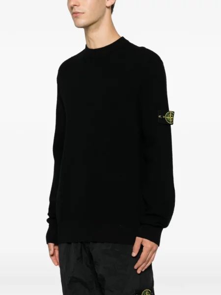 Pulover Stone Island cu strasuri negru