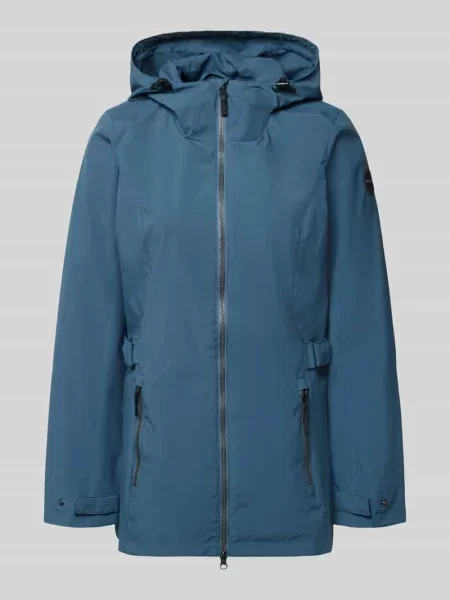 Płaszcz przeciwdeszczowy o kroju regular fit z detal z logo G.i.g.a. Dx granatowy