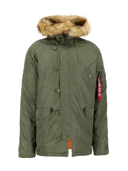 ALPHA INDUSTRIES Žieminė striukė VF alyvuogių