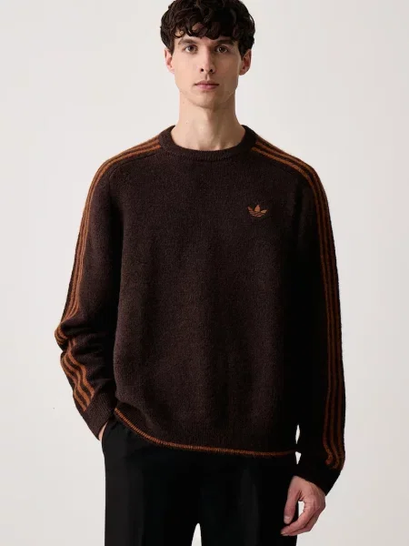 Adidas Originals Fluffy Knit Crew pulover pentru bărbați