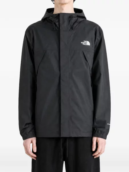 Jakna The North Face s kapuljačom s printom crna