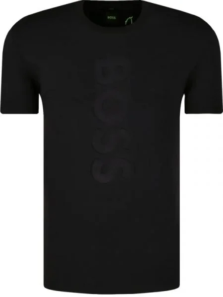 BOSS GREEN Tricou Tee 7 | stretch verde