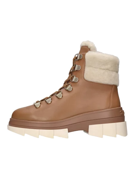 Botki Stuart Weitzman skórzane brązowe