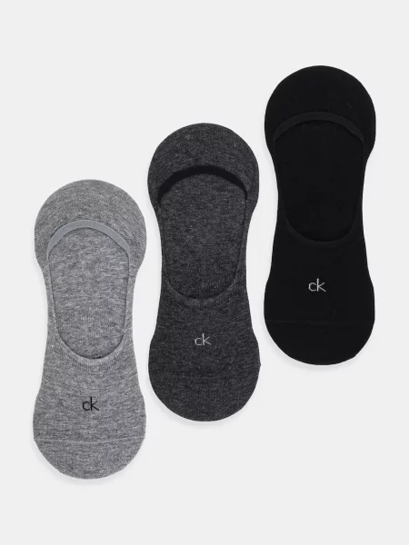 Чорапи Calvin Klein 3 чифта сиво