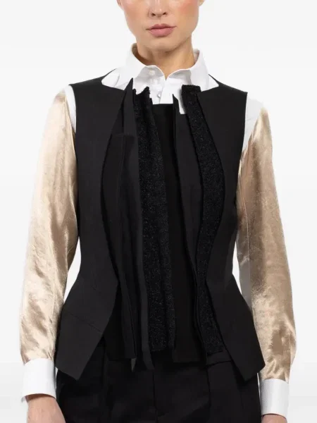 Kamizelka Shiro Sakai asymetryczna czarna