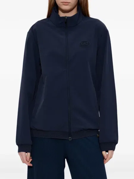 Hanorac Ea7 Emporio Armani cu autograf albastru
