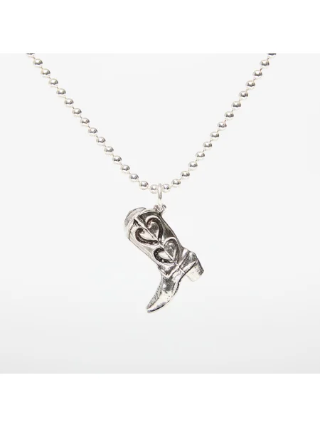 TwoJeys Boot Necklace Silver Universal srebrna
