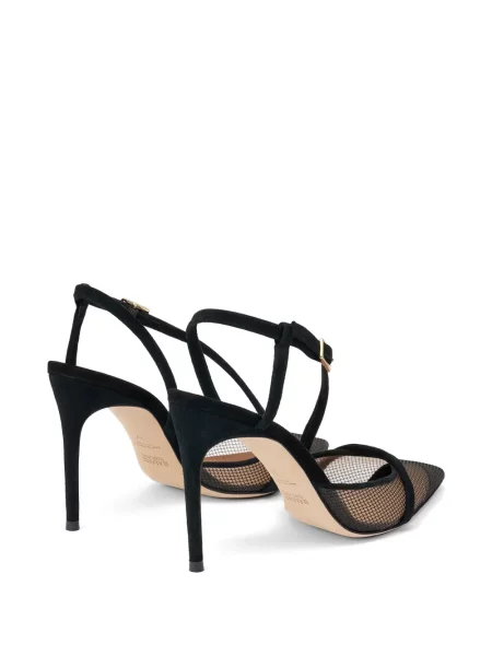 Pantofi cu toc Malone Souliers plasă slingback negru