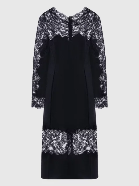 Шерстяное платье Ermanno Scervino черное