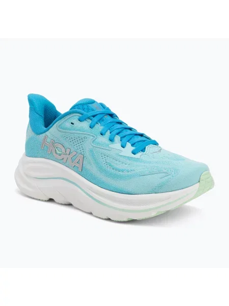 Дамски обувки за бягане HOKA Clifton 10 Wide skyward blue/cielo blue синьо