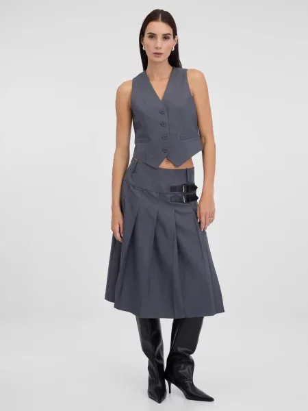 Spódnica midi Orsay do kolan czarna