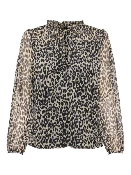 ONLY Bluză Ditsy negru