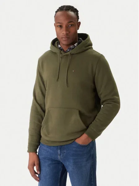 Tommy Jeans Mikina olivová zelená