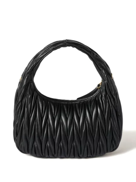 Geanta de piele Miu Miu din piele negru