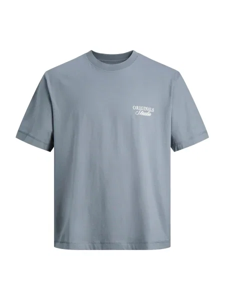 Jack & Jones Plus Majica JORNORREBRO dimno modra bela