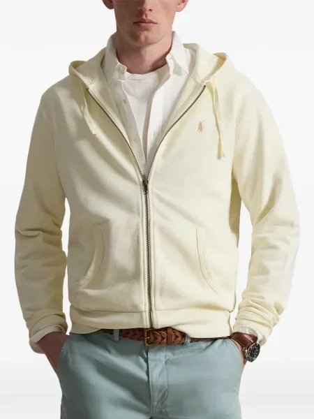Хавлиени препасан карирана риза Polo Ralph Lauren синьо