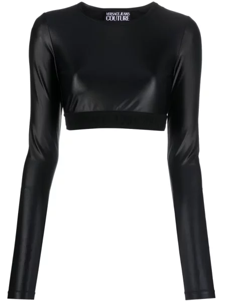 Top Versace Jeans Couture negru