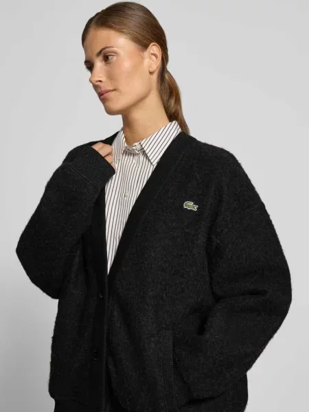 Kardigan z naszywką z logo Lacoste