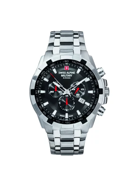 Lniany zegarek Swiss Alpine Military szary