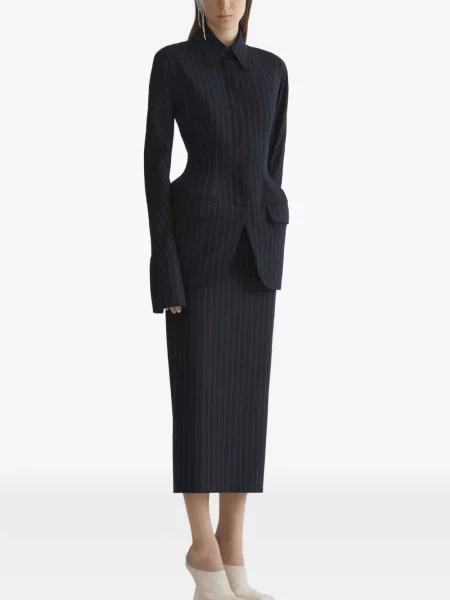 Geacă Mugler cu dungi negru