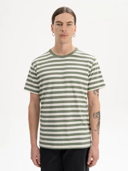 MELA Tricou Sadhil oliv alb