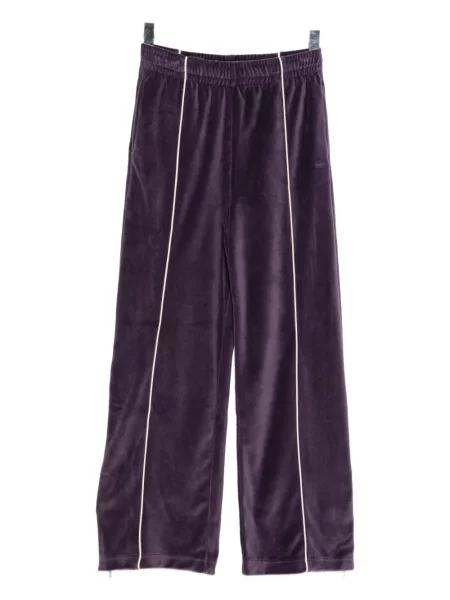 Pantaloni Lacoste cu broderie violet