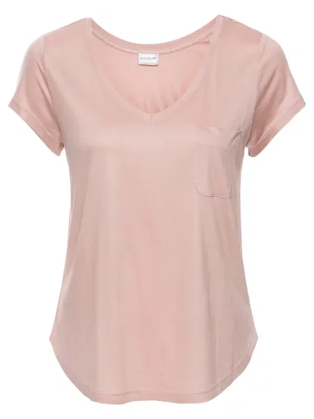 T-shirt z miękkiej różowa