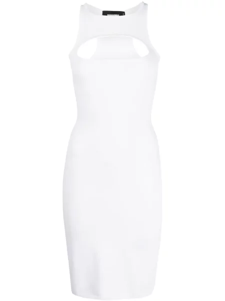 Rochie Dsquared2 tricotate de costum alb